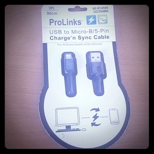 3️⃣/💲🔟 USB to Micro-B/5-Pin for Android
